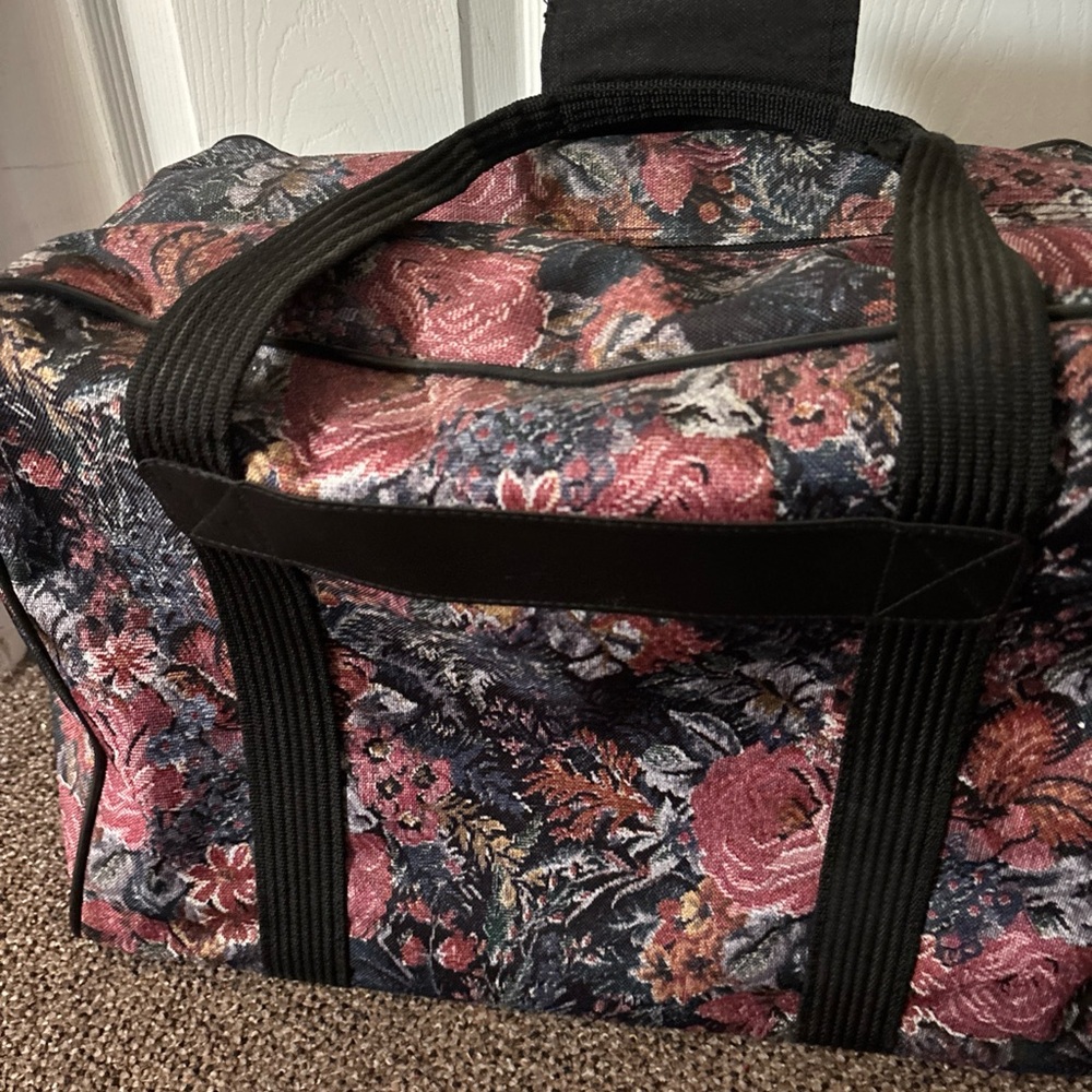 Vintage Kenmore Sewing Machine Carrying Case, Travel Carry Tote Bag Tapestry - Picture 9 of 13